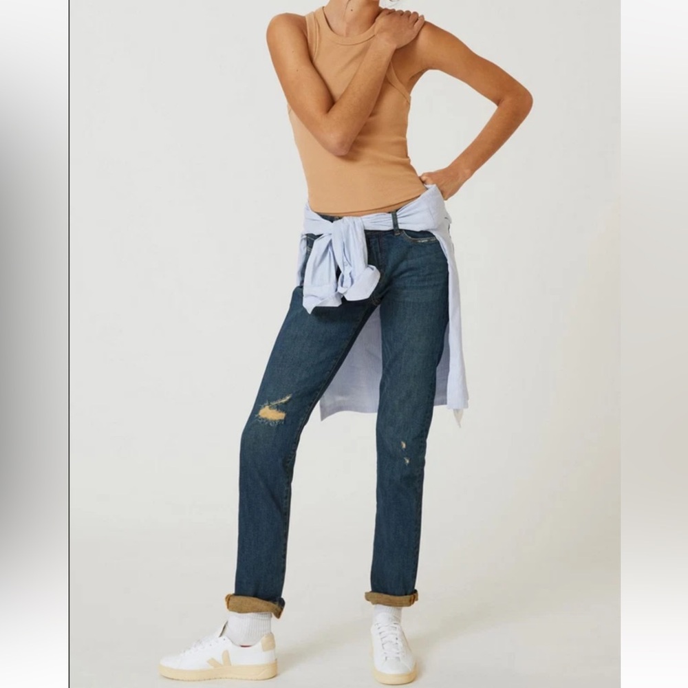 PILCRO Slim Boyfriend Jeans Sepia Premium Size 27 Mid Rise Straight Leg